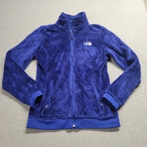 The North Face Plush Fleece jacket Women's Medium Royal Blue Vintage Coat